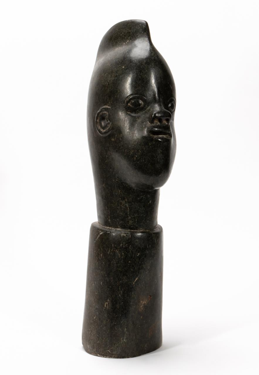 SHONA PORTRAIT SCULPTURE OF A MAN  35e01a