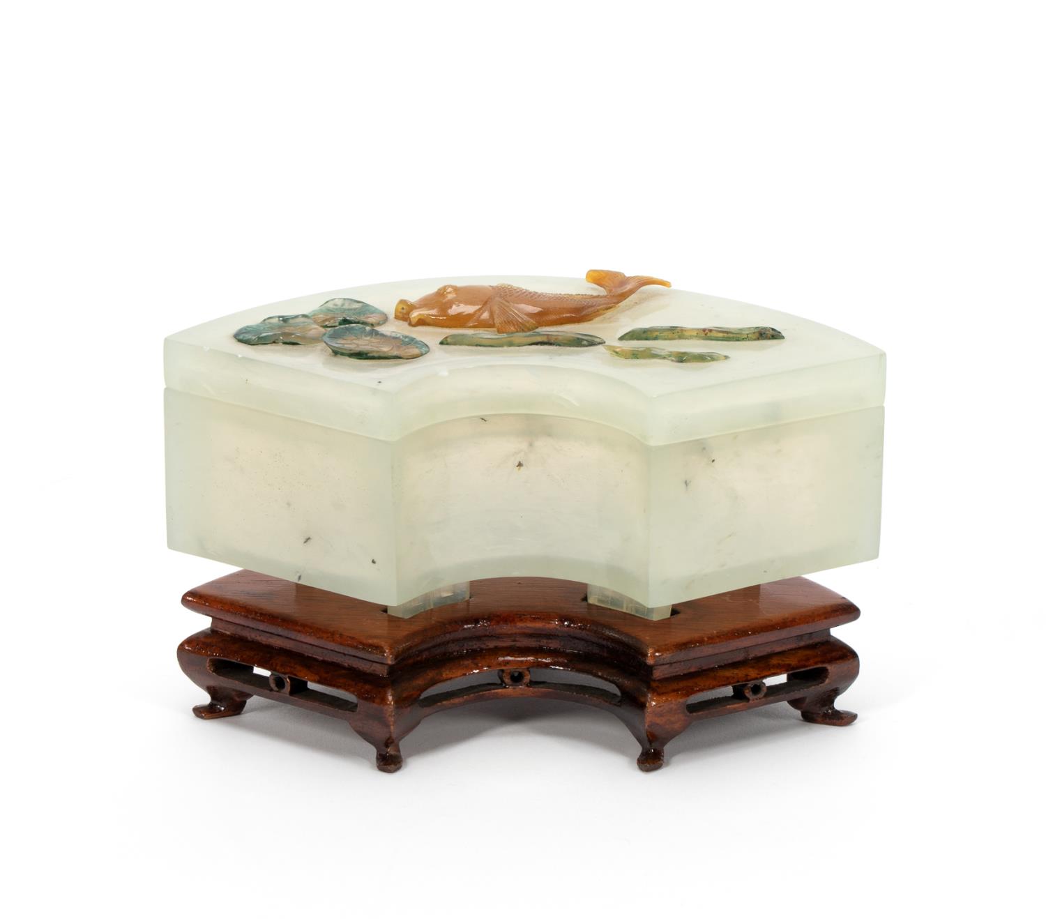 CURVED LIDDED WHITE ONYX JADE 35e08e