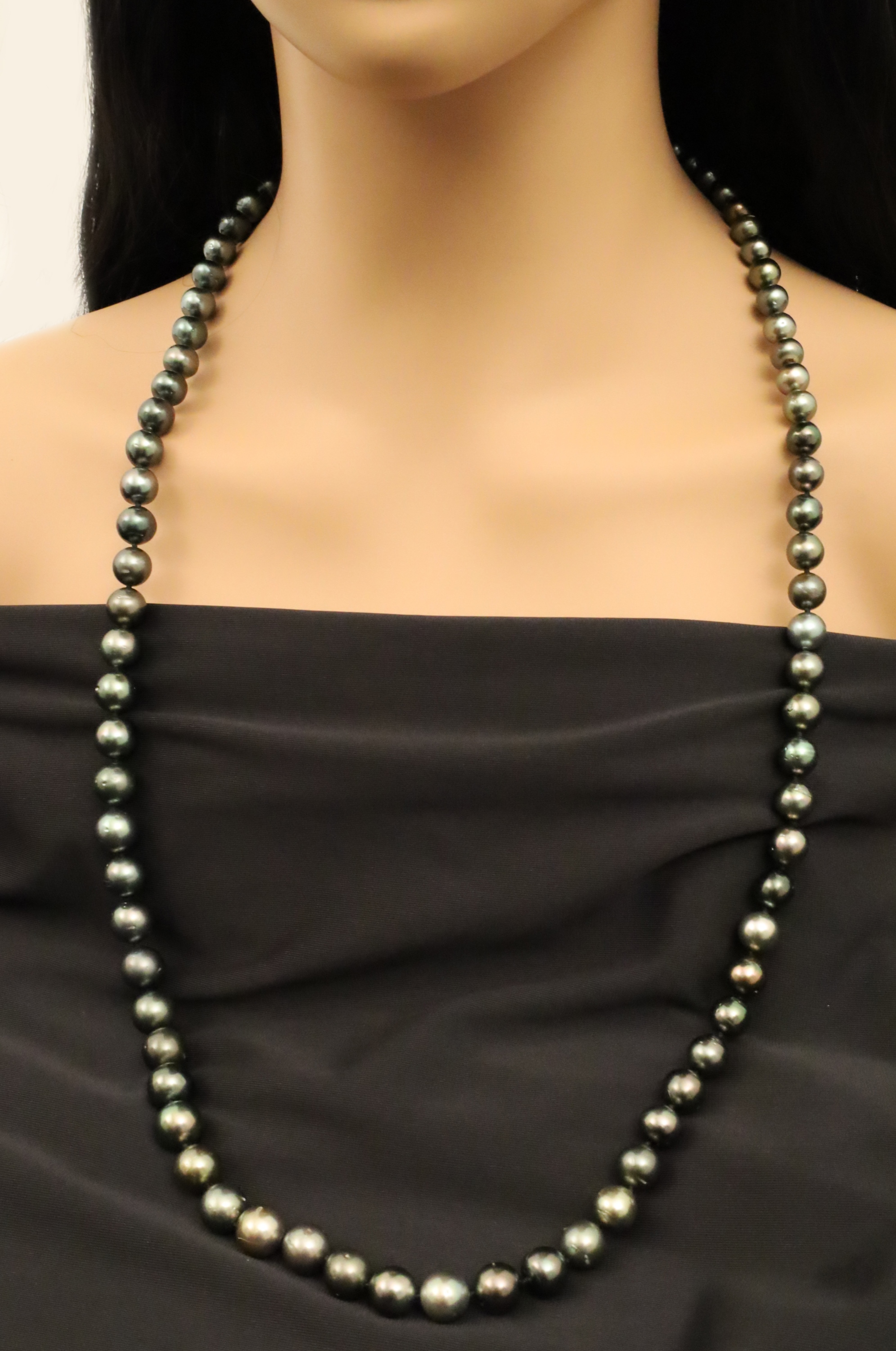 34 TAHITIAN PEARL SINGLE STRAND 35e0a1