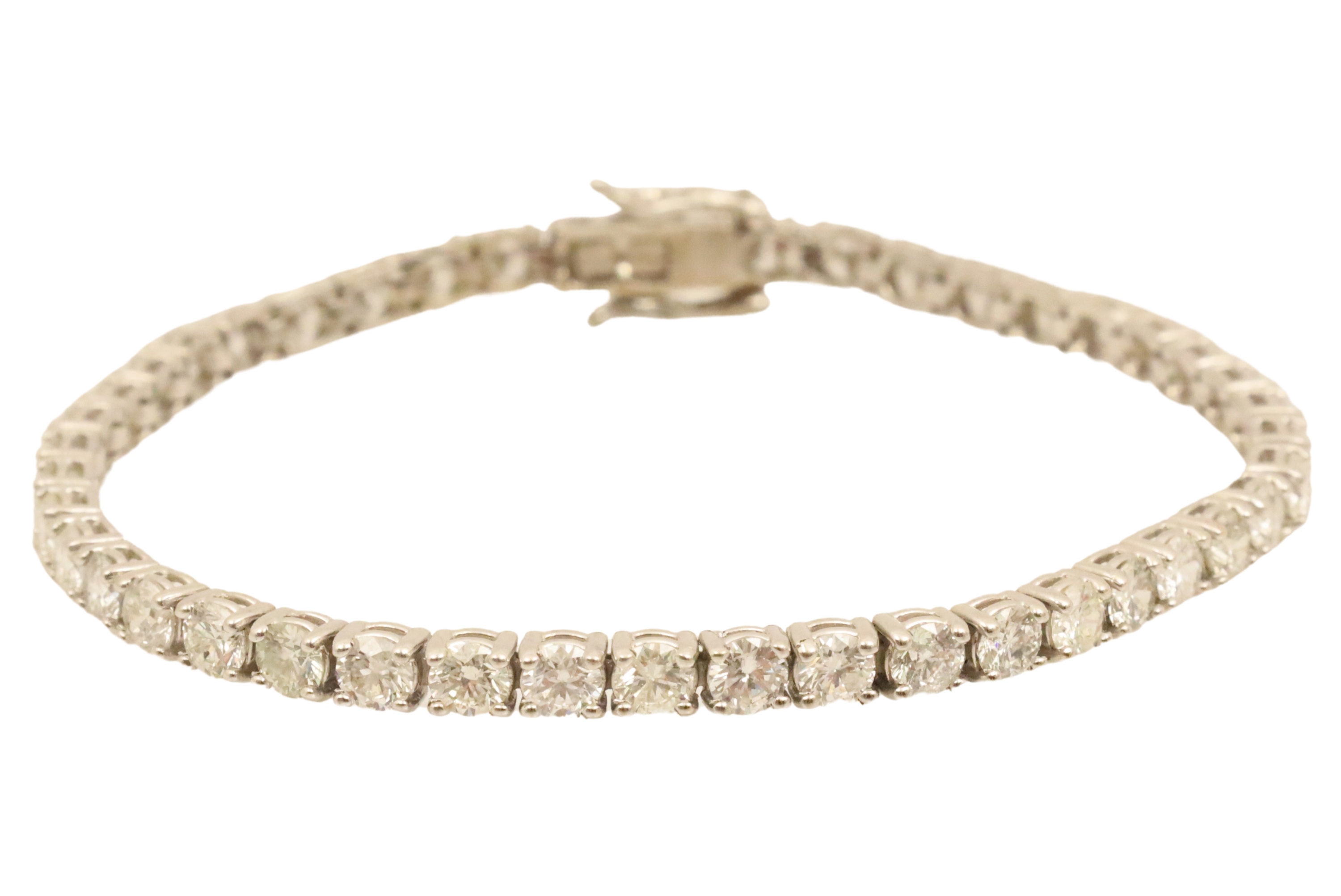 14K DIAMOND TENNIS BRACELET 8 17 35e0b3