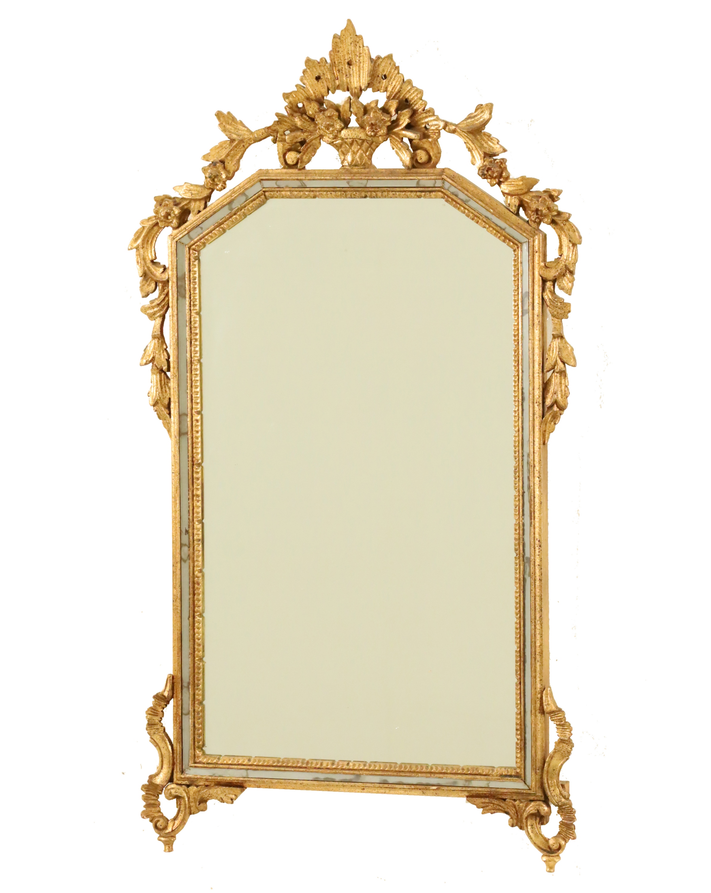 ITALIAN GILT WOOD MIRROR Italian 35e0ca