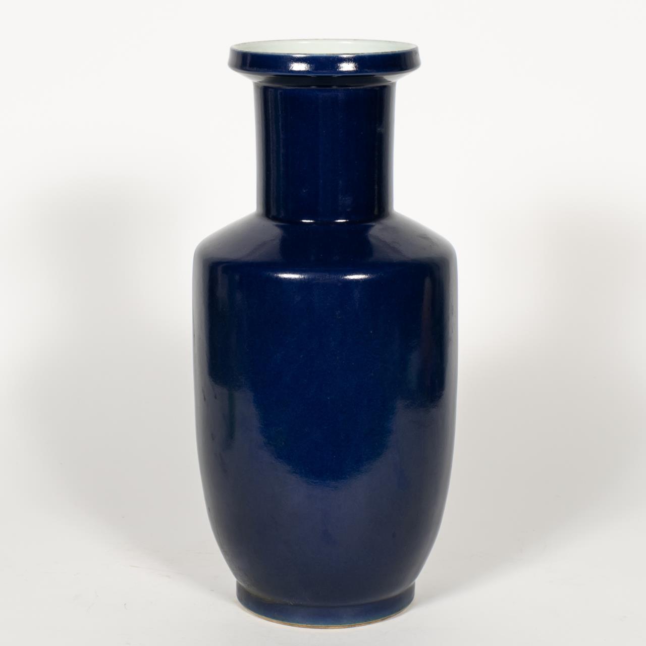 CHINESE COBALT BLUE GLAZED ROULEAU