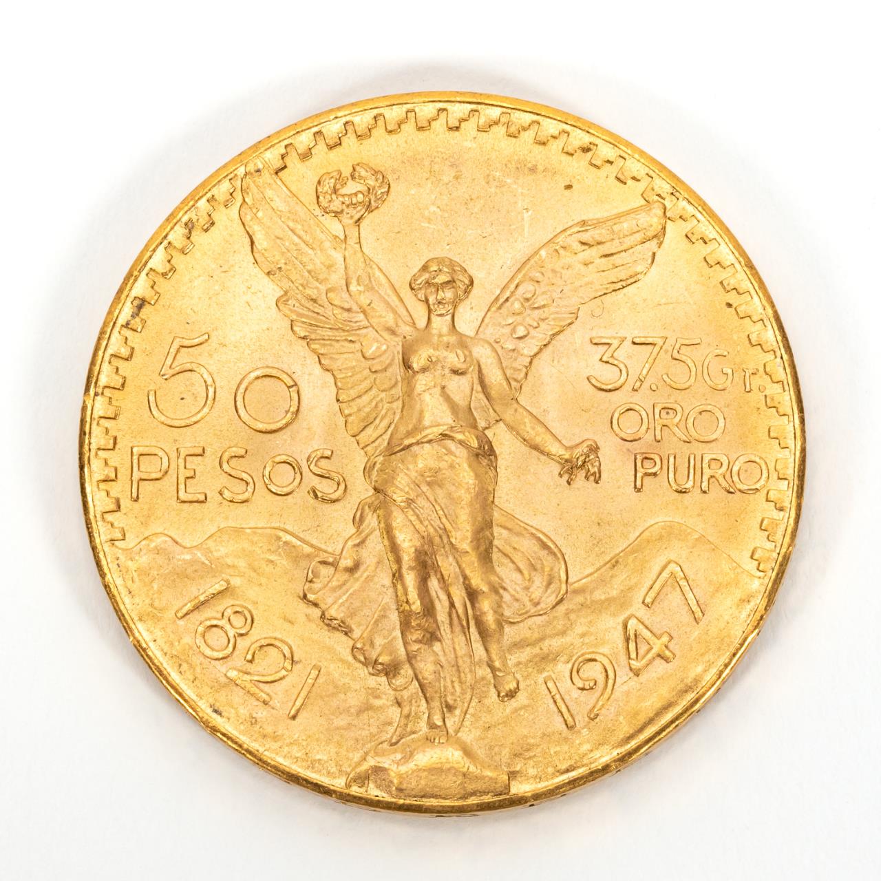 ONE MEXICAN 50 PESO GOLD COIN  35e0dc