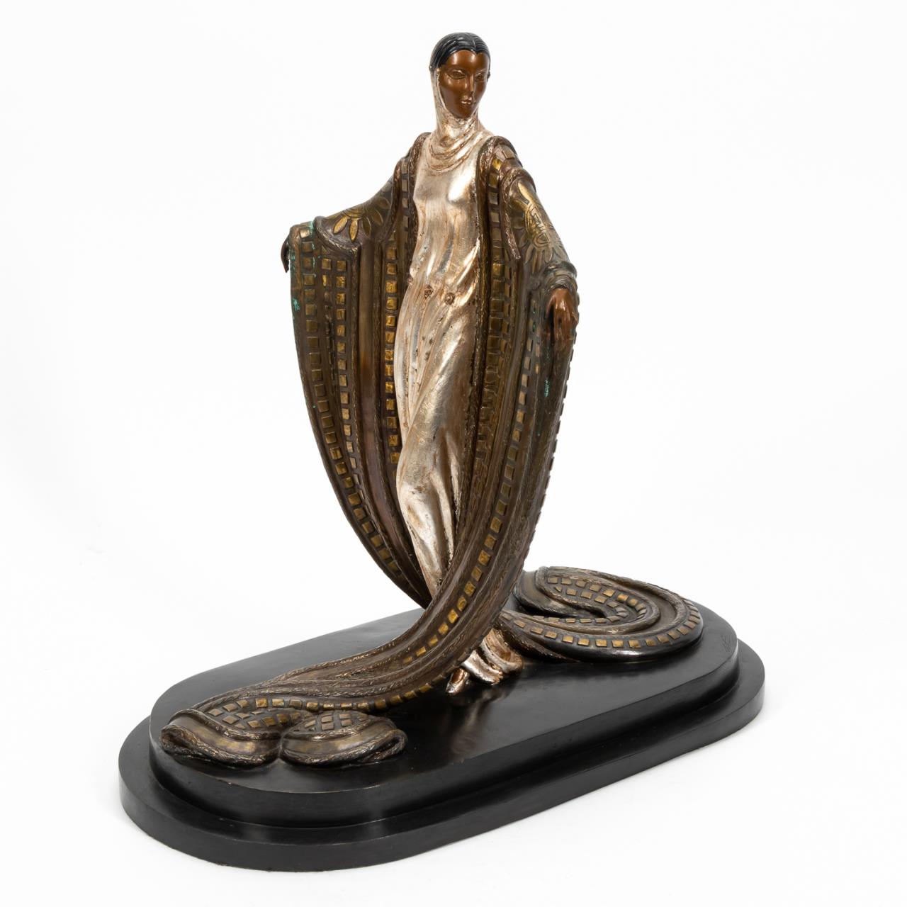 ERTE BRONZE SCULPTURE, LA MYSTERIEUSE,