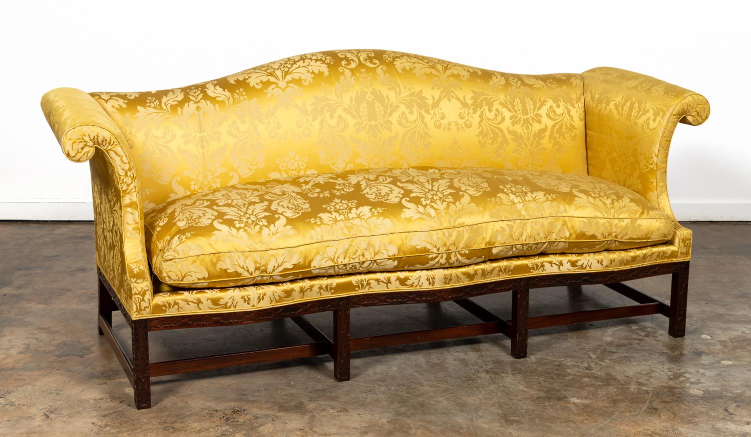 CHINESE CHIPPENDALE STYLE YELLOW