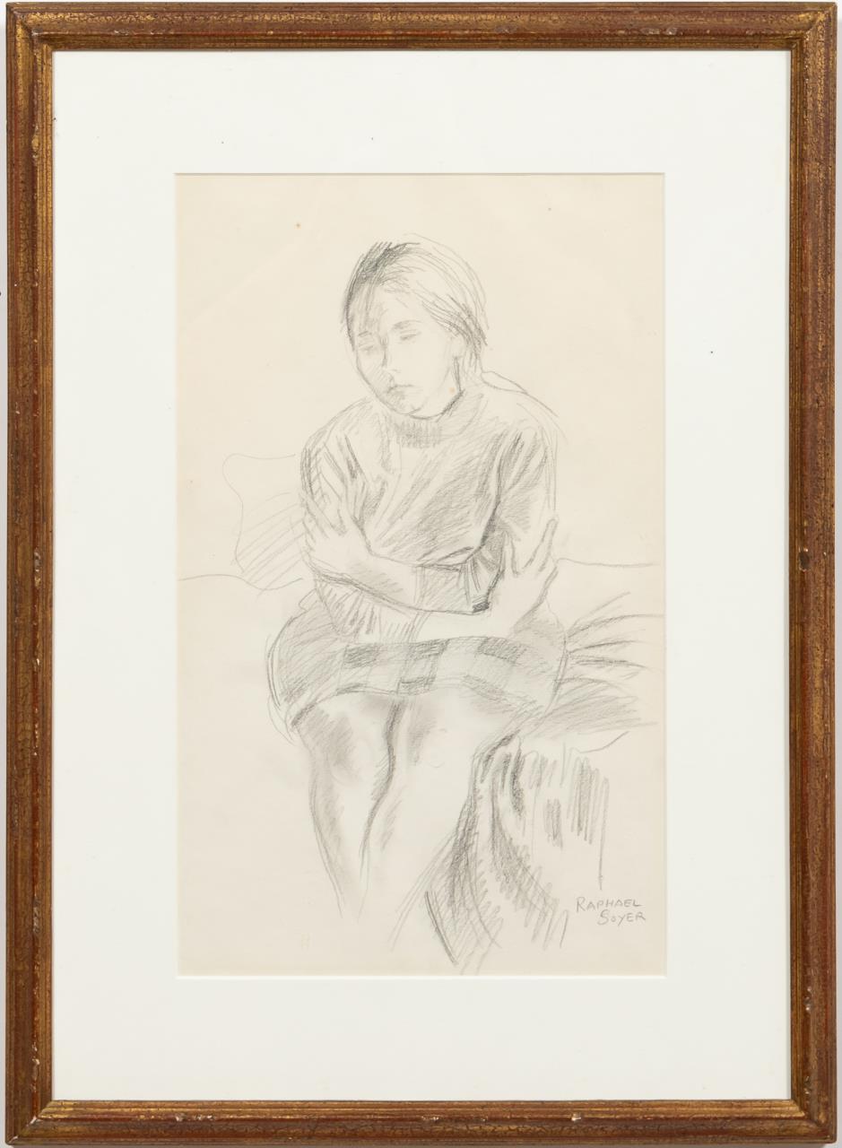 RAPHAEL SOYER FIGURAL DRAWING 35e1c0