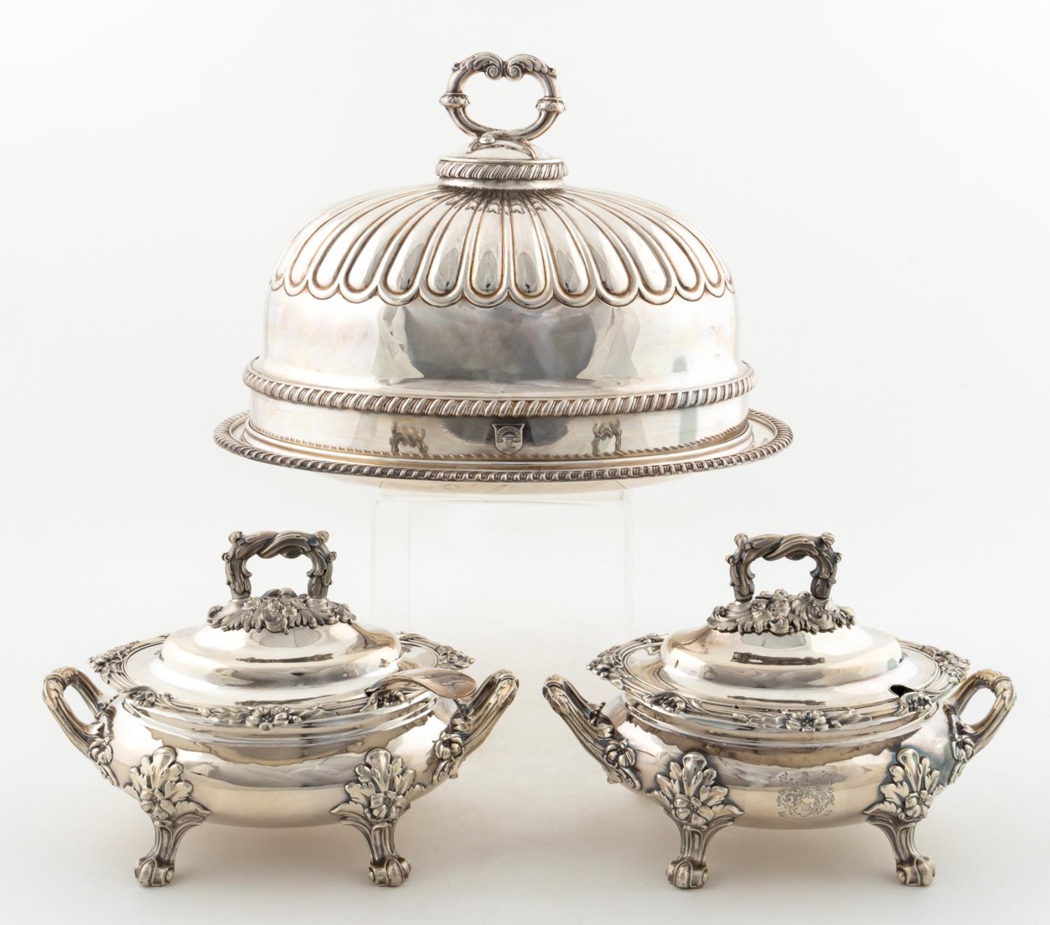 4 PCS 19TH C ENGLISH SILVERPLATE 35e277