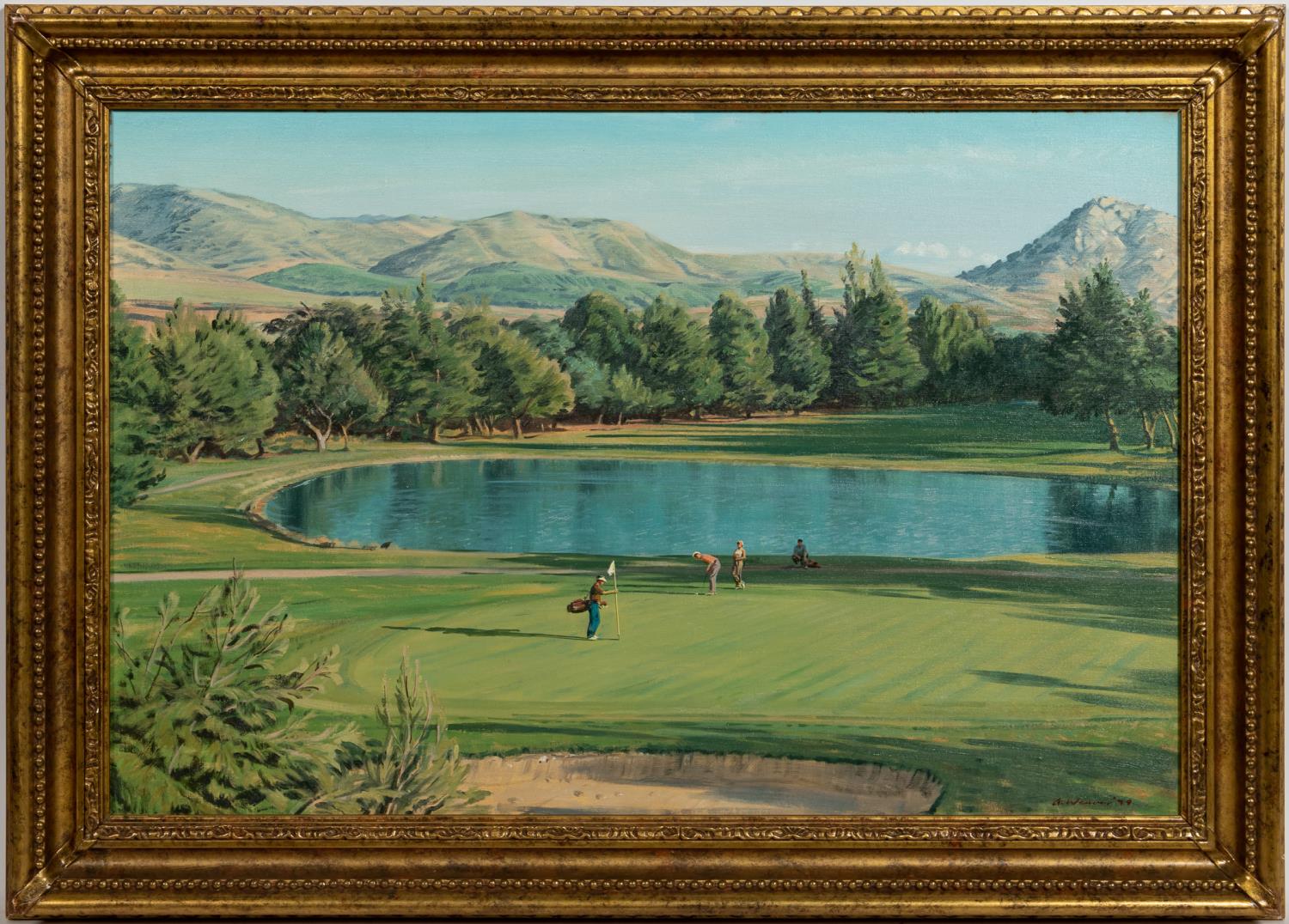 ARTHUR WEAVER, GOLF LANDSCAPE OF