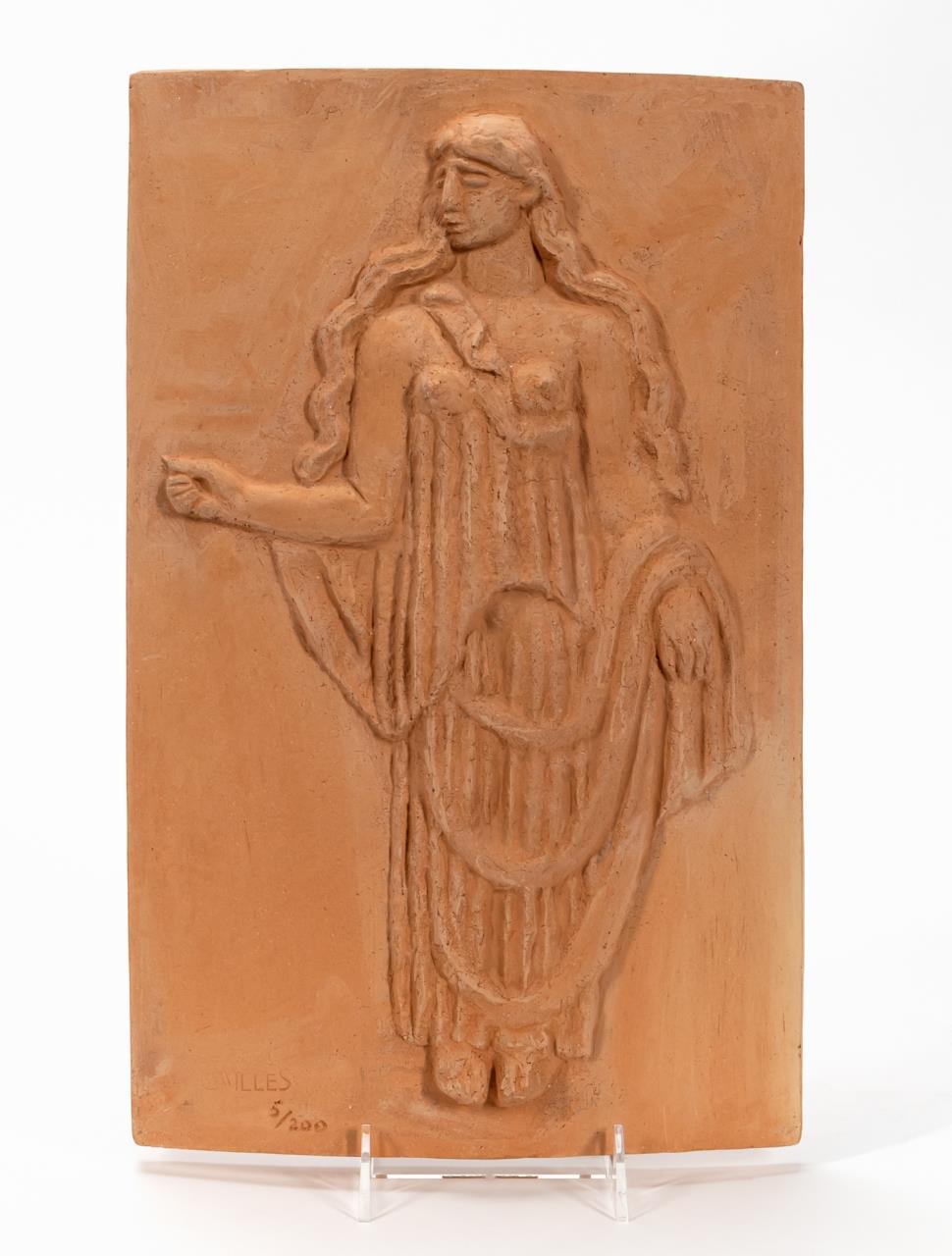 CARL MILLES TERRACOTTA RELIEF 35e2de