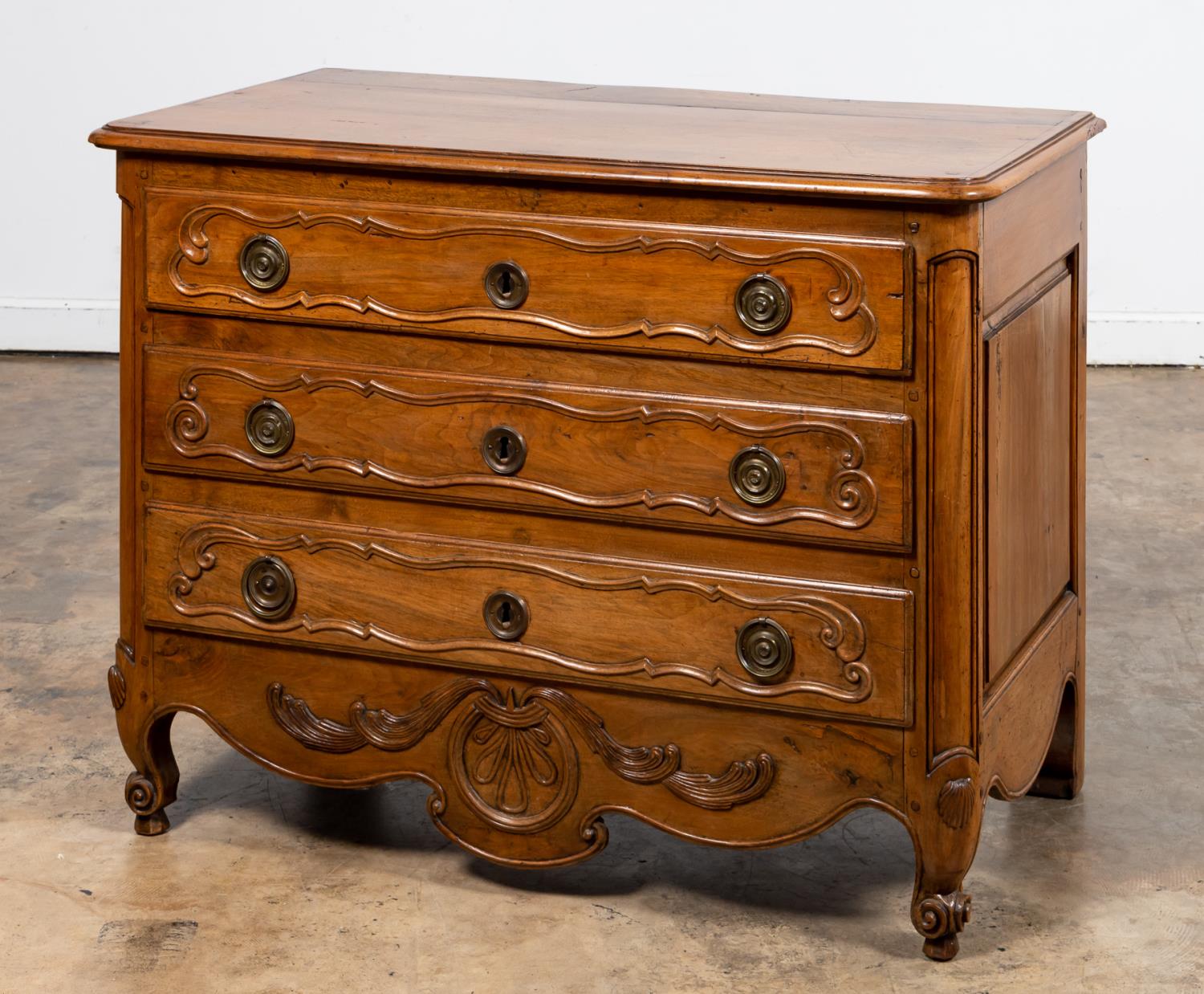 19TH C LOUIS XV STYLE FRUITWOOD 35e325