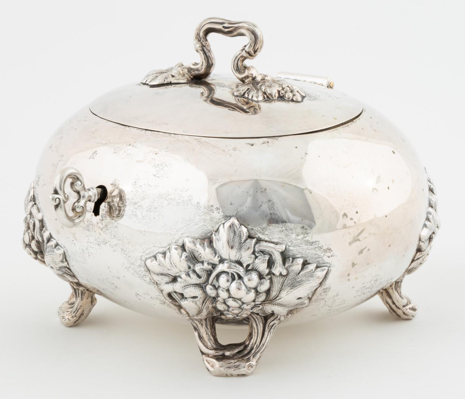 800 CONTINENTAL SILVER FOOTED TEA 35e32f