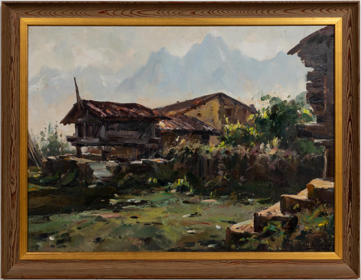 ANTONIO SANZ, MOUNTAIN LANDSCAPE OIL