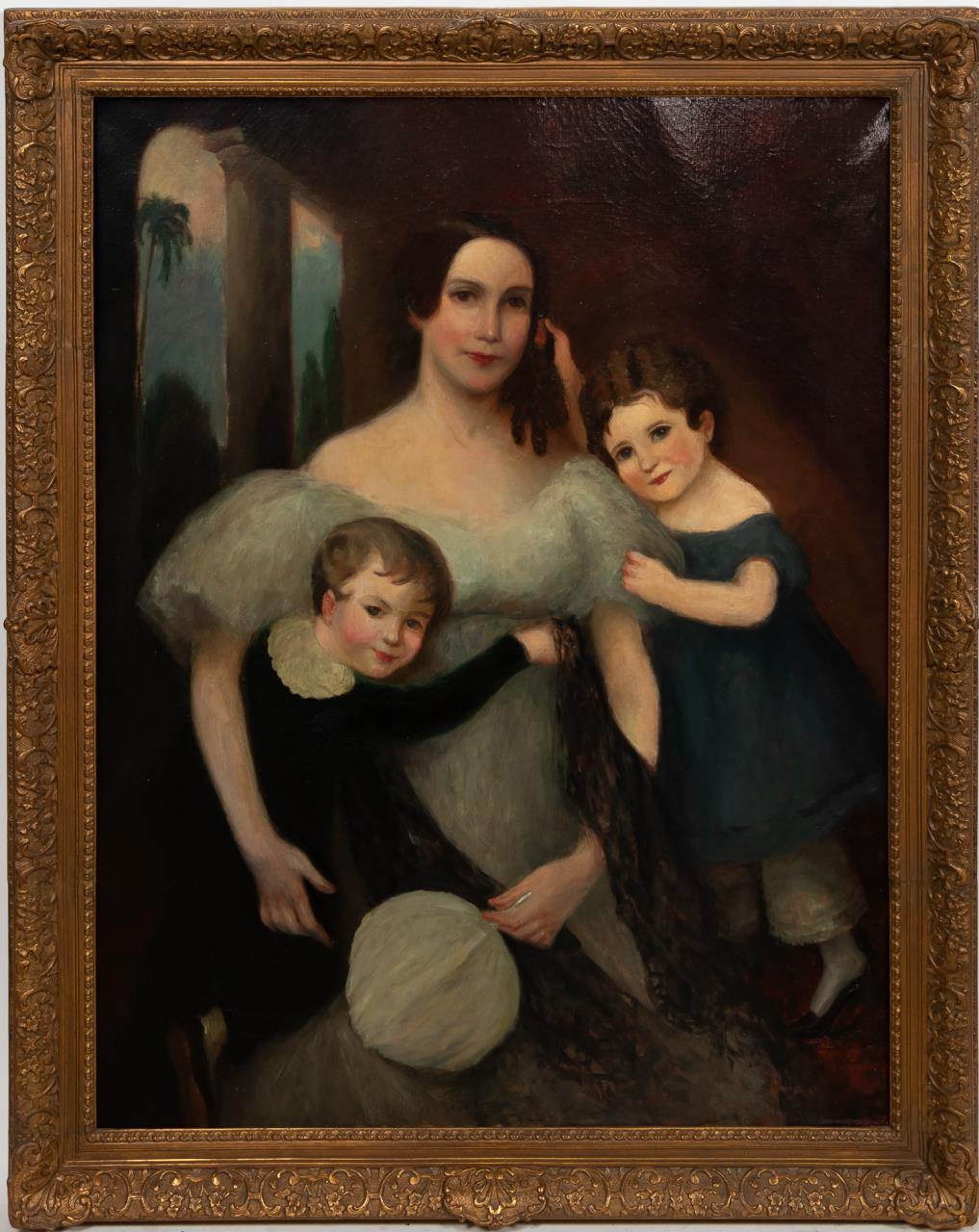 PORTRAIT OF MOTHER AND CHILDREN  35e351