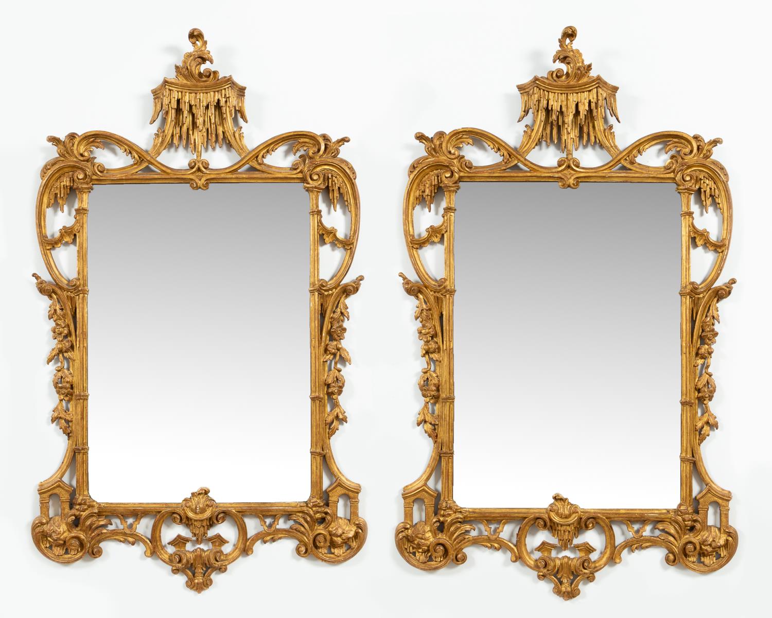 PR CHINESE CHIPPENDALE STYLE MIRRORS  35e369