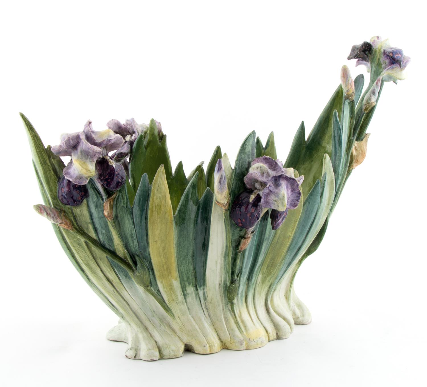 ITALIAN NOVE CERAMIC FLORAL FORM 35e386