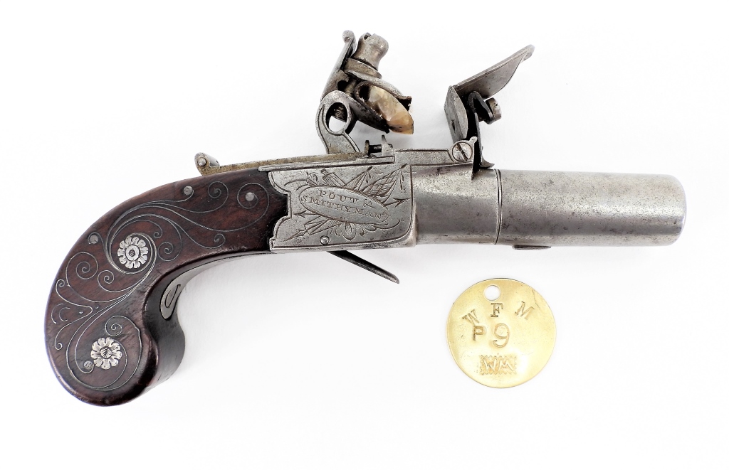 ENGLISH BOXLOCK FLINTLOCK PISTOL