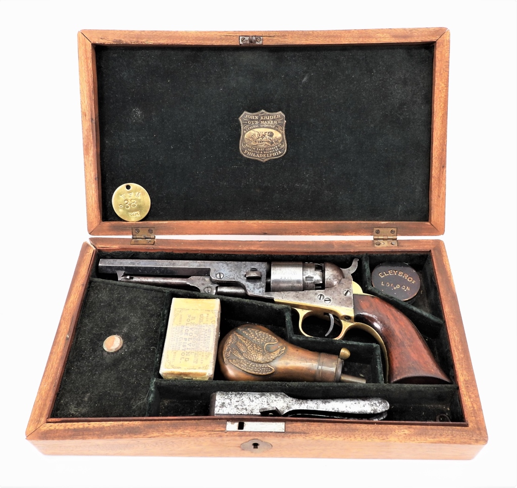 CASED COLT MODEL 1862 POCKET NAVY REVOLVER