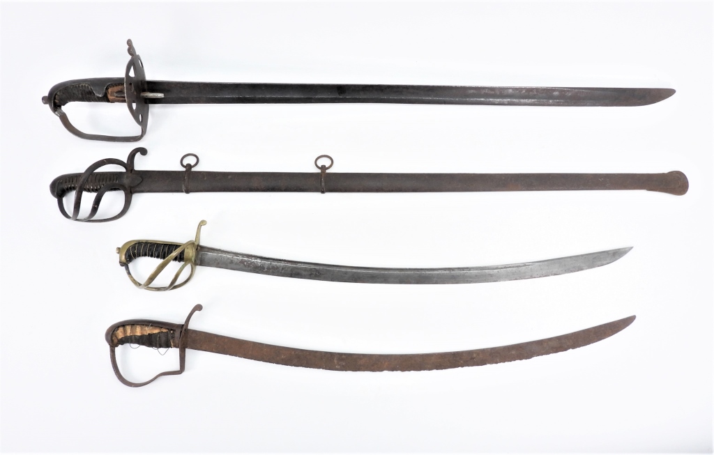 FOUR 19TH CENTURY SWORDS Three 35e518