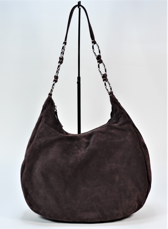 PRADA BROWN SUEDE SHOULDER BAG 35e545