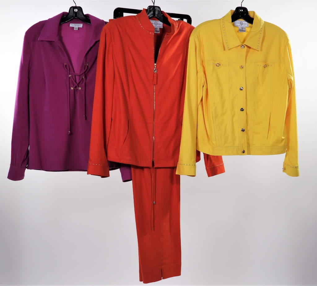 4PC ST. JOHN LINEN JACKETS & PANTS