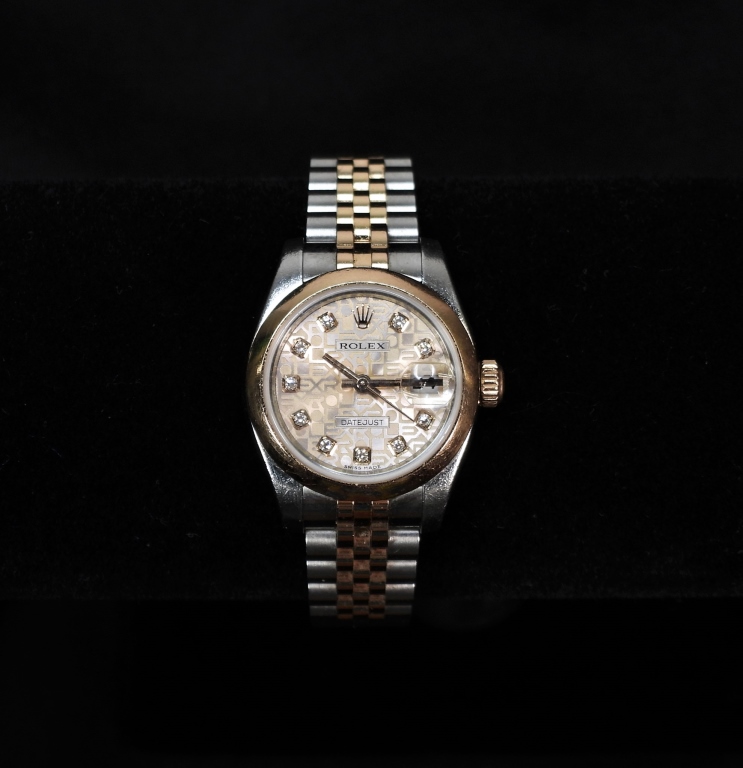 LADY'S ROLEX 18K GOLD & STAINLESS