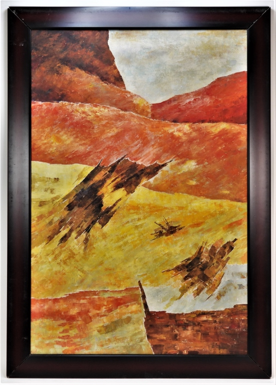 RAM KUMAR ABSTRACT LANDSCAPE PAINTING