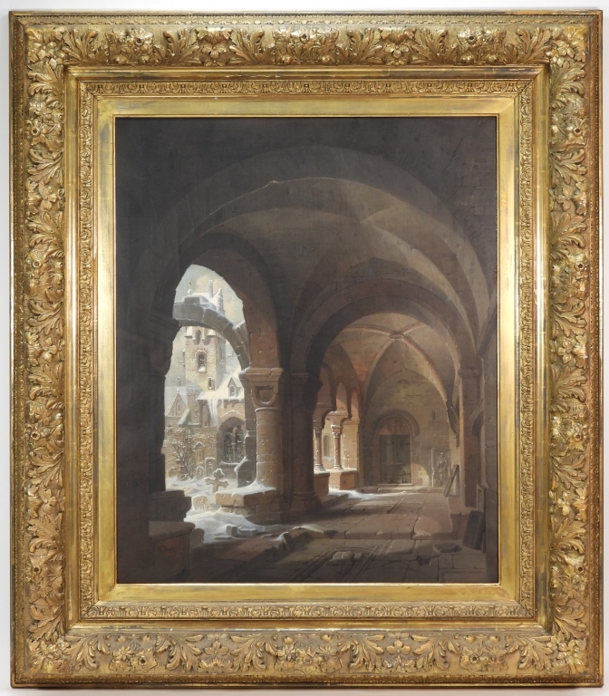 GUSTAV ADOLPHE HAHN ARCHITECTURAL PAINTING