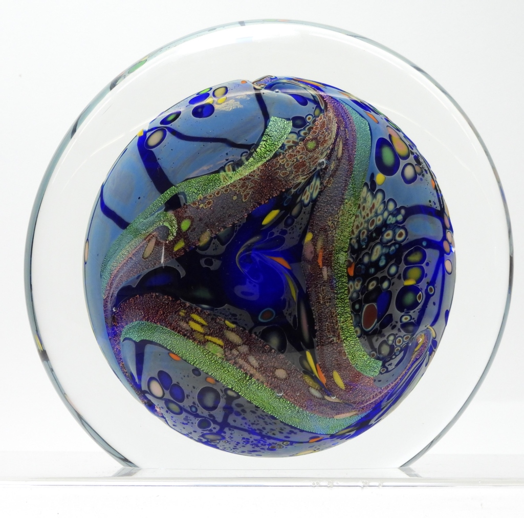 ROLLIN KERG ABSTRACT ART GLASS 35e612