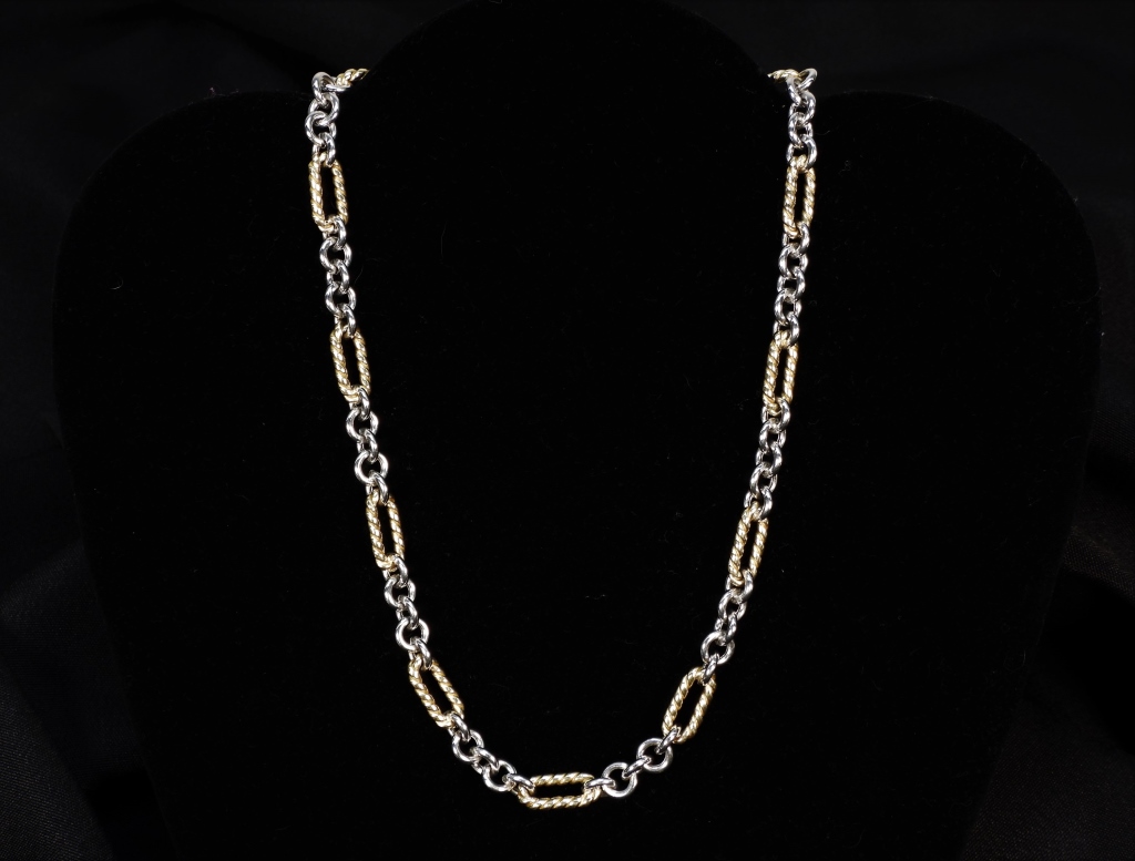 LADY S 14K GOLD CHAIN LINK NECKLACE 35e641