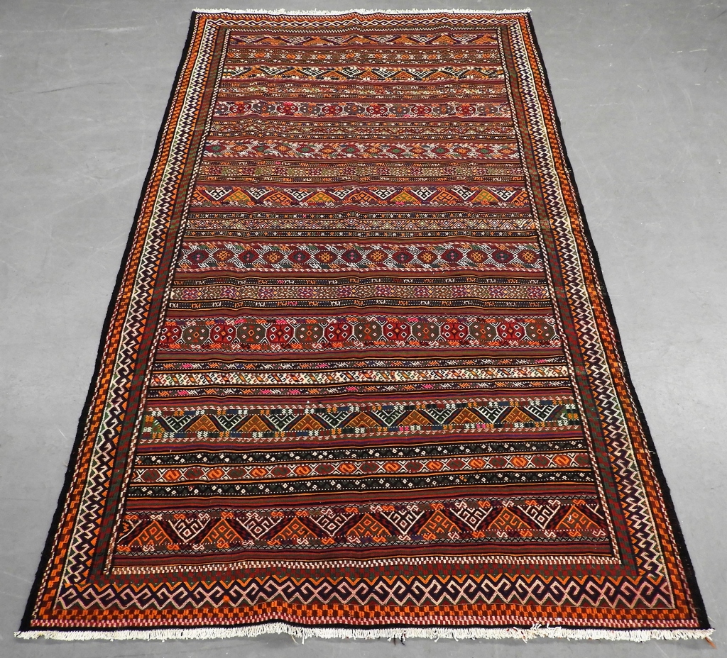 INDIAN STRIPED CARPET RUG India,20th
