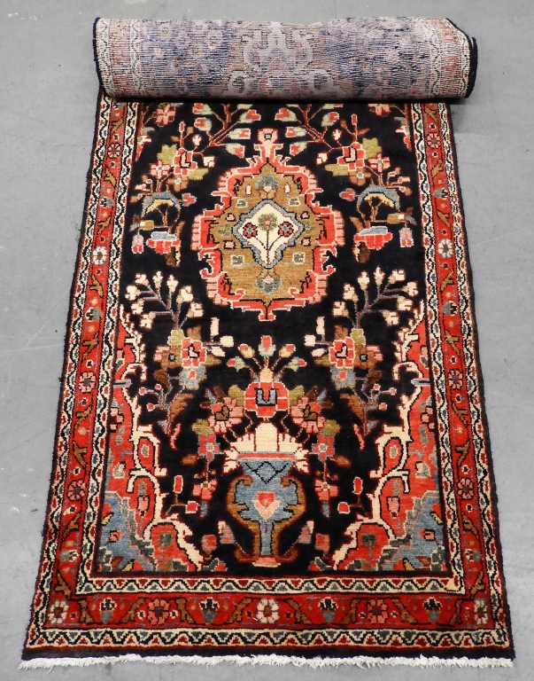 MIDDLE EASTERN BLUE BOTANICAL CARPET 35e67c