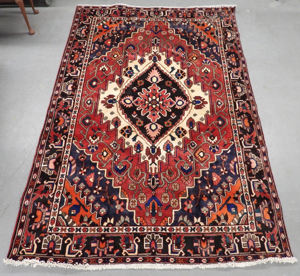 PERSIAN GEOMETRIC FLORAL CARPET 35e686