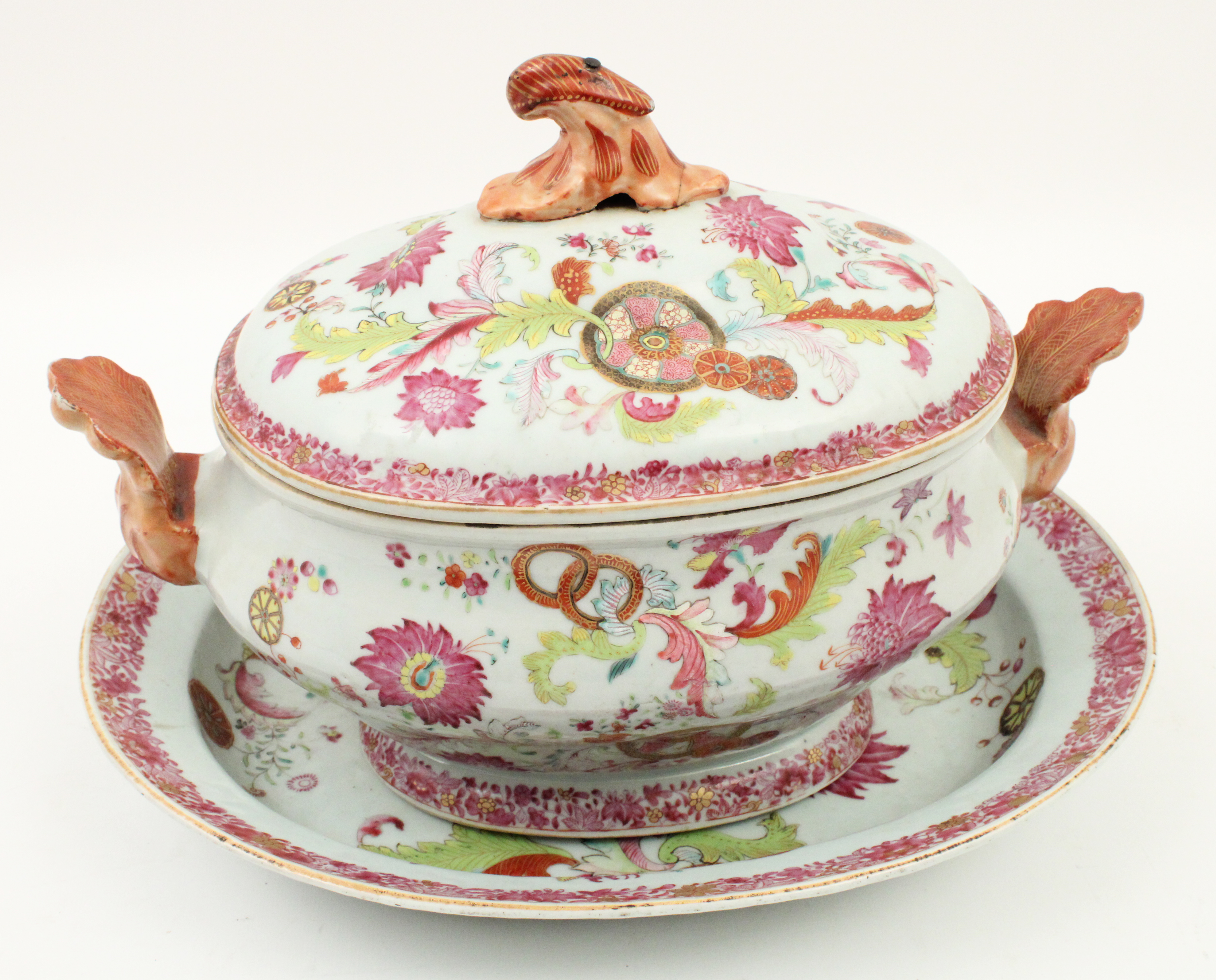 18TH C CHINESE EXPORT TUREEN AND 35e6e0