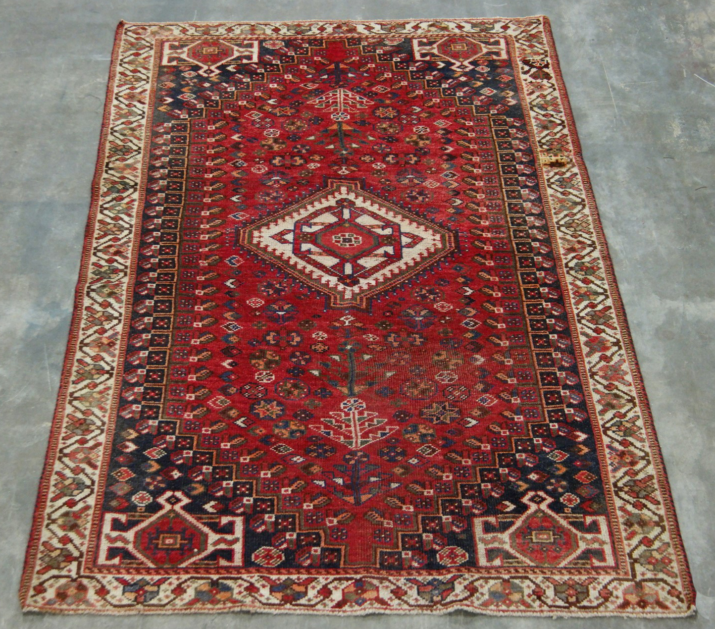 ORIENTAL RUG 4 9 X 7 5 SHIRAZ 35e6ff