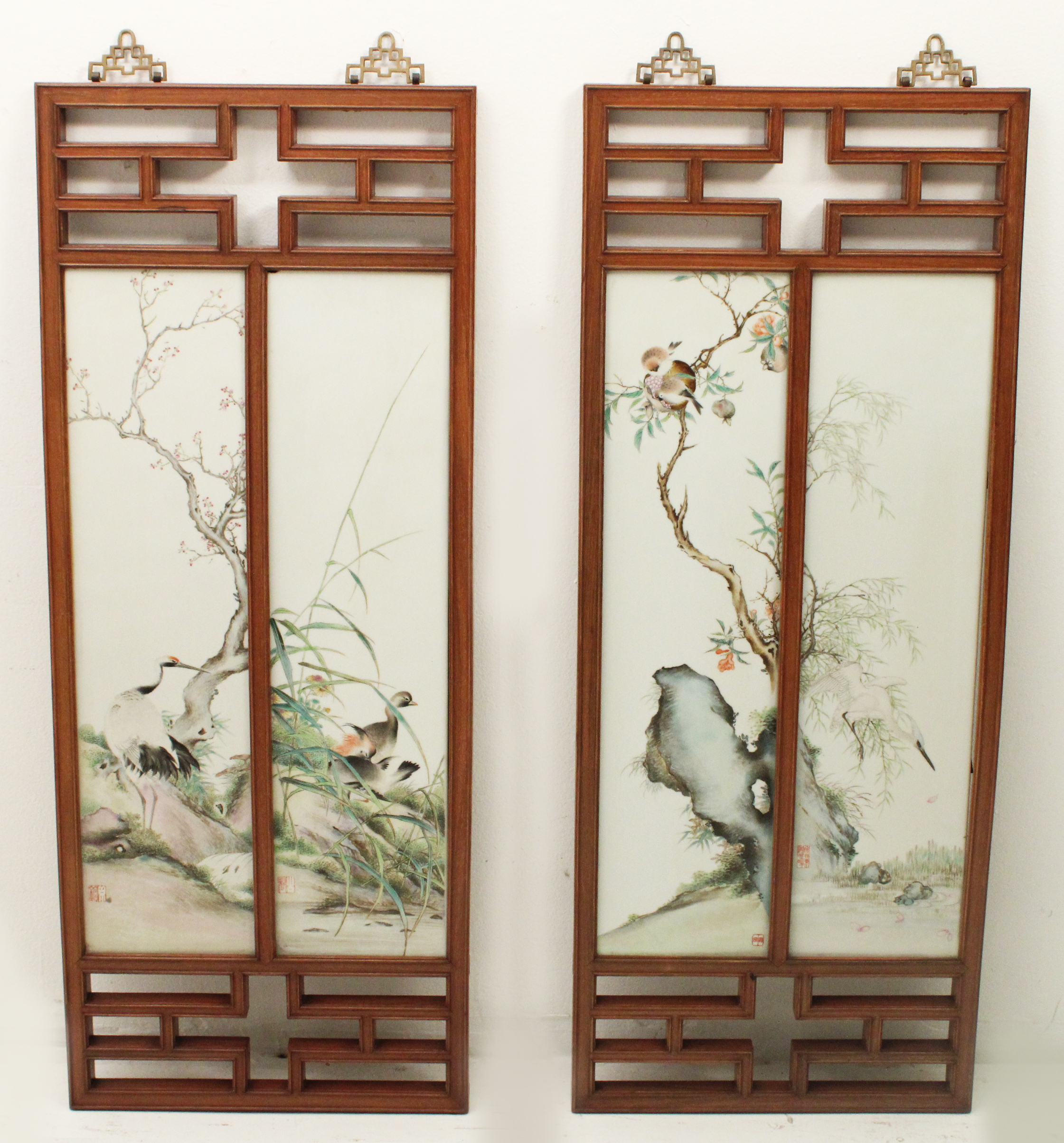 CHINESE PORCELAIN FRAMED PLAQUES