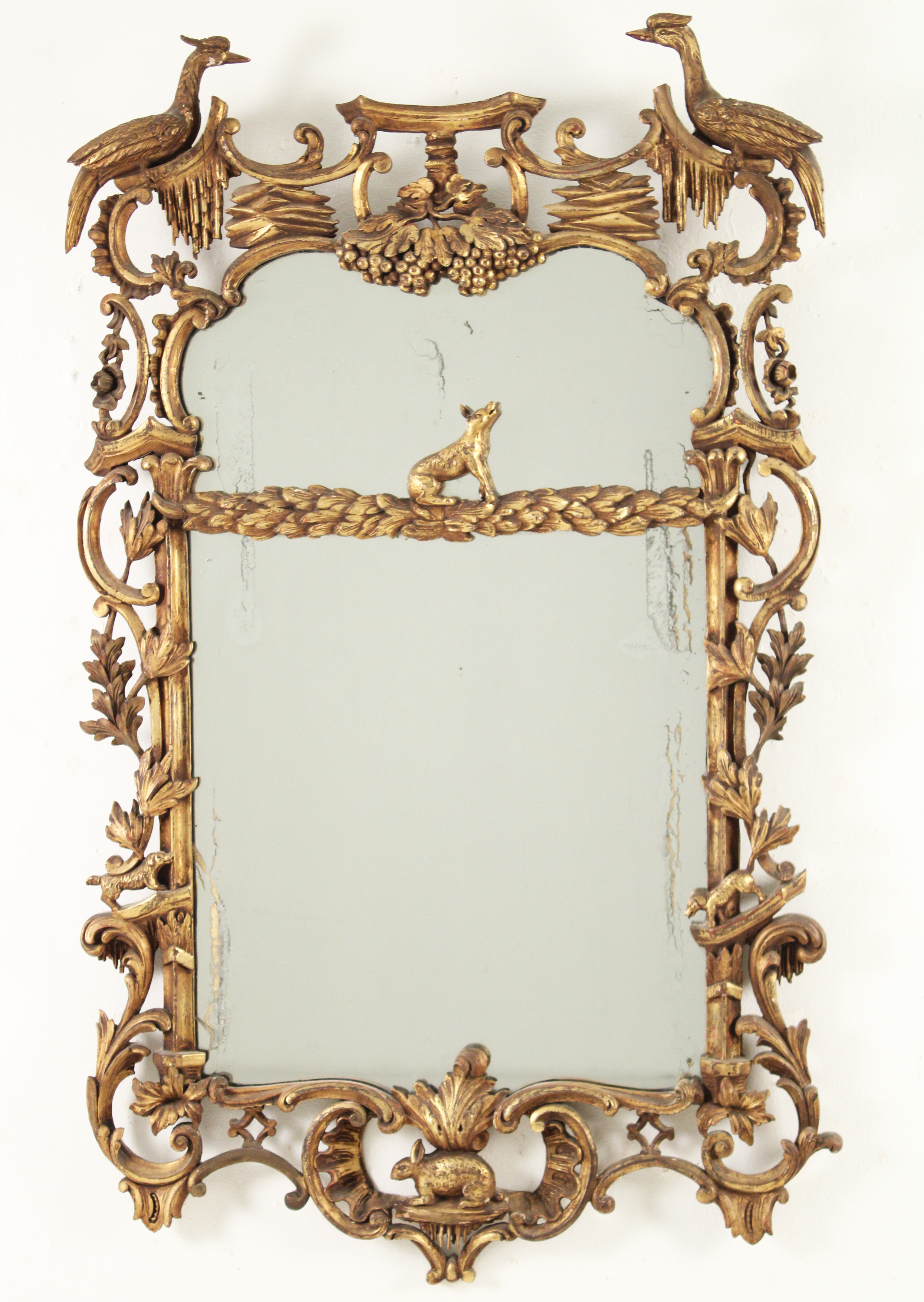 CHINESE CHIPPENDALE MIRROR, EARLY