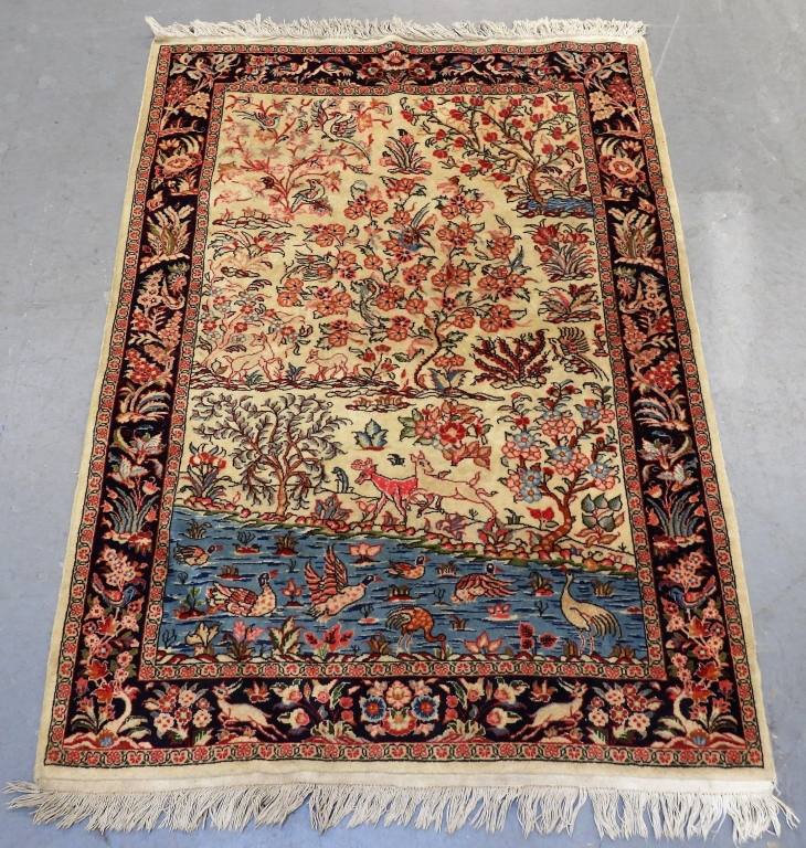MIDDLE EASTERN PICTORIAL RUG Middle