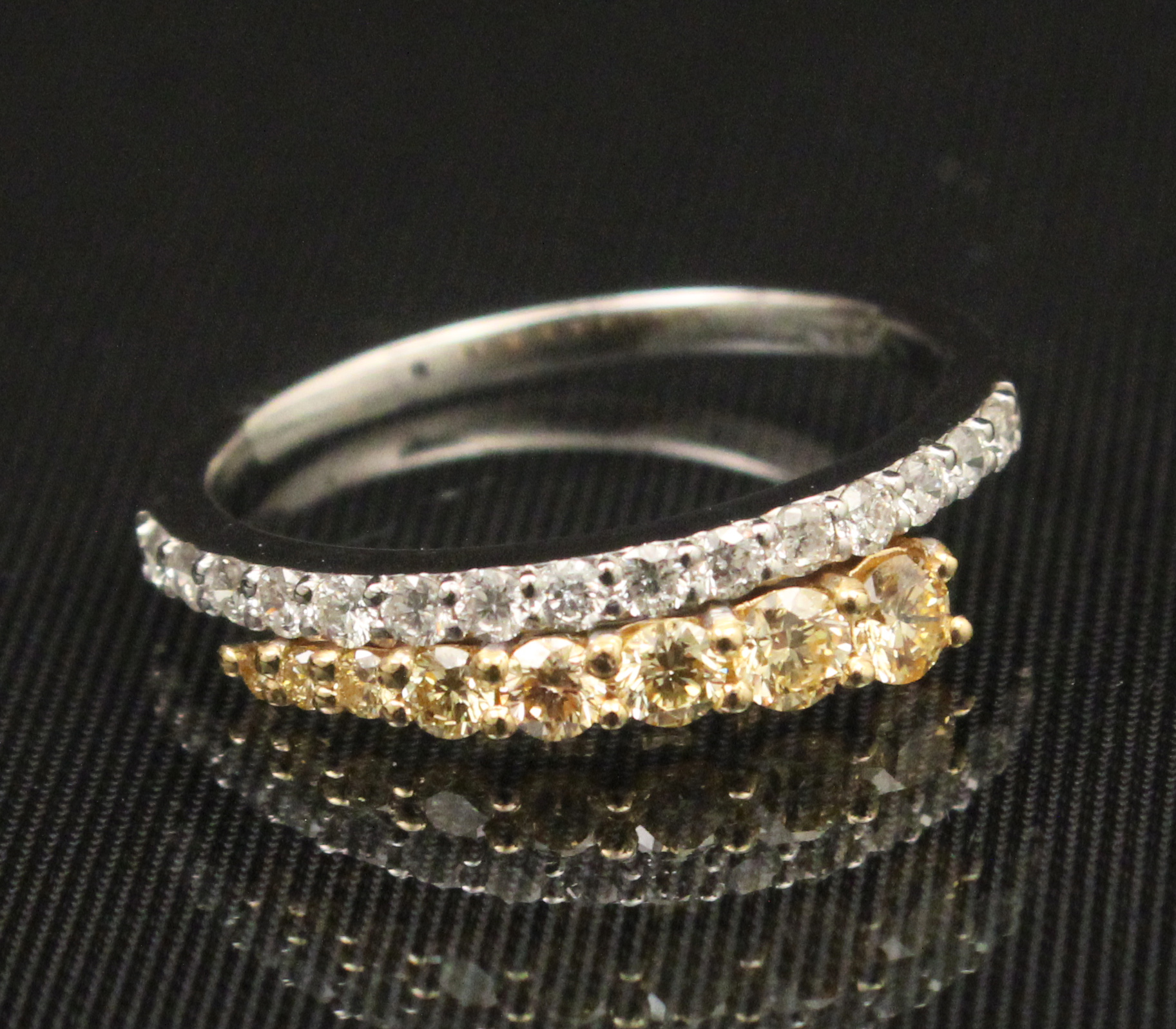 18K WHITE AND YELLOW GOLD DIAMOND 35e7cc