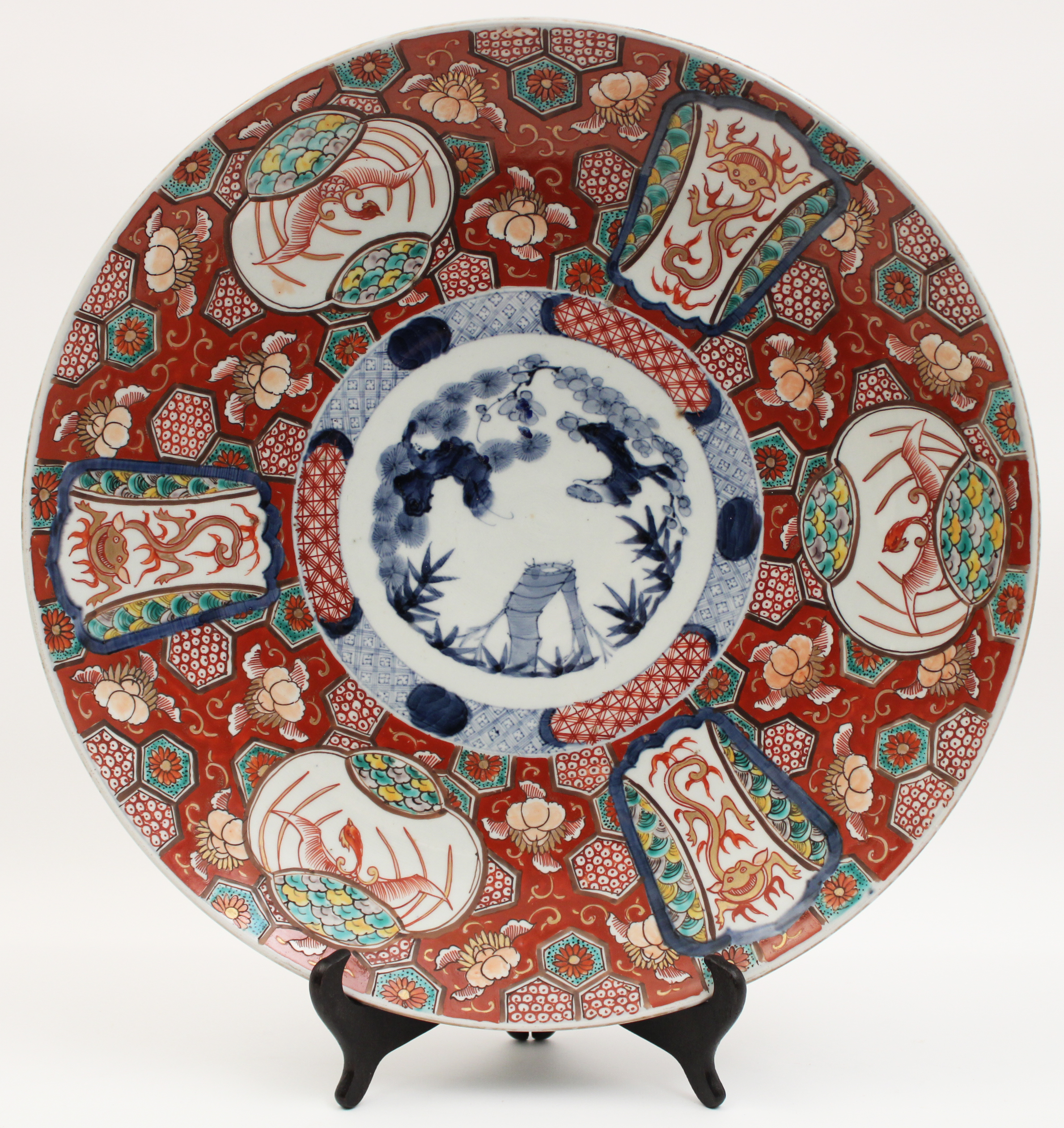 18 MEIJI JAPANESE IMARI CHARGER 35e800