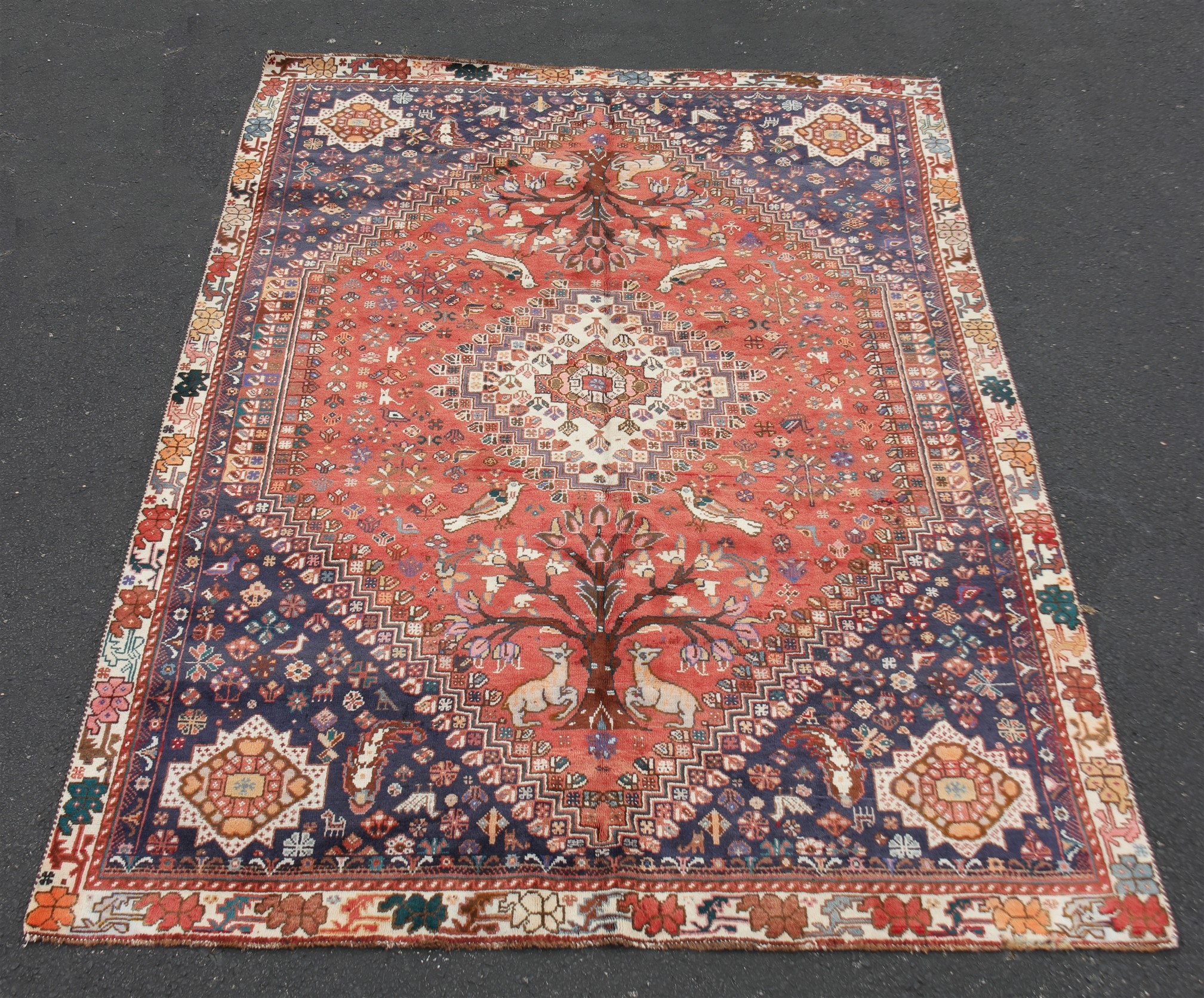 ORIENTAL RUG 7 X 9 9 QASHGHI 35e82b