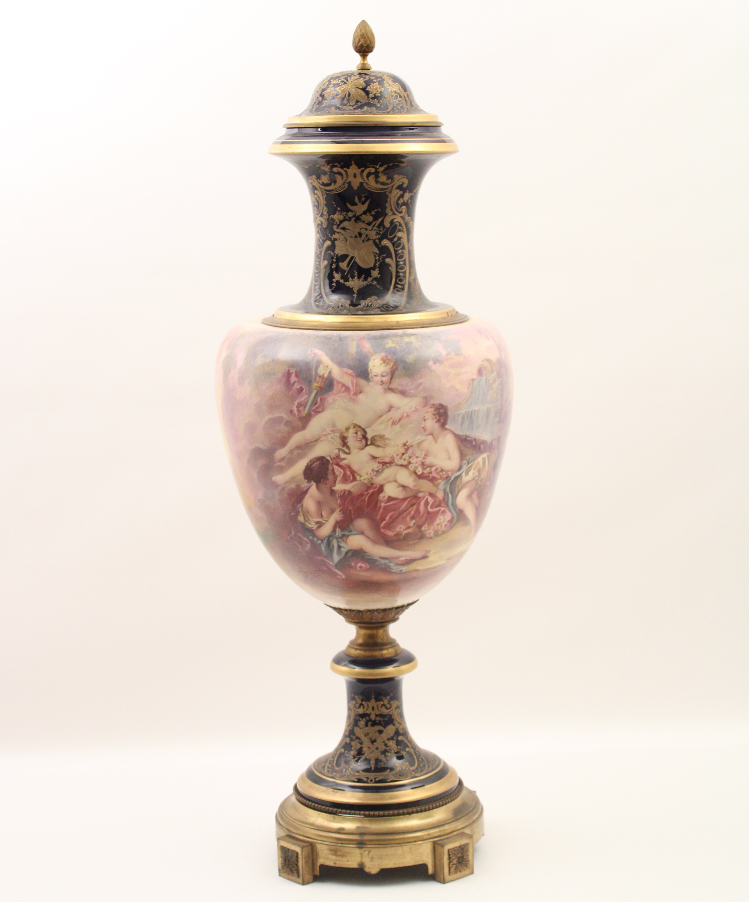 48" PALACIAL FRENCH SEVRES CAPPED