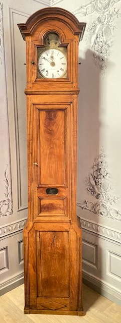 FRENCH PROVINCIAL FRUITWOOD GRANDFATHER