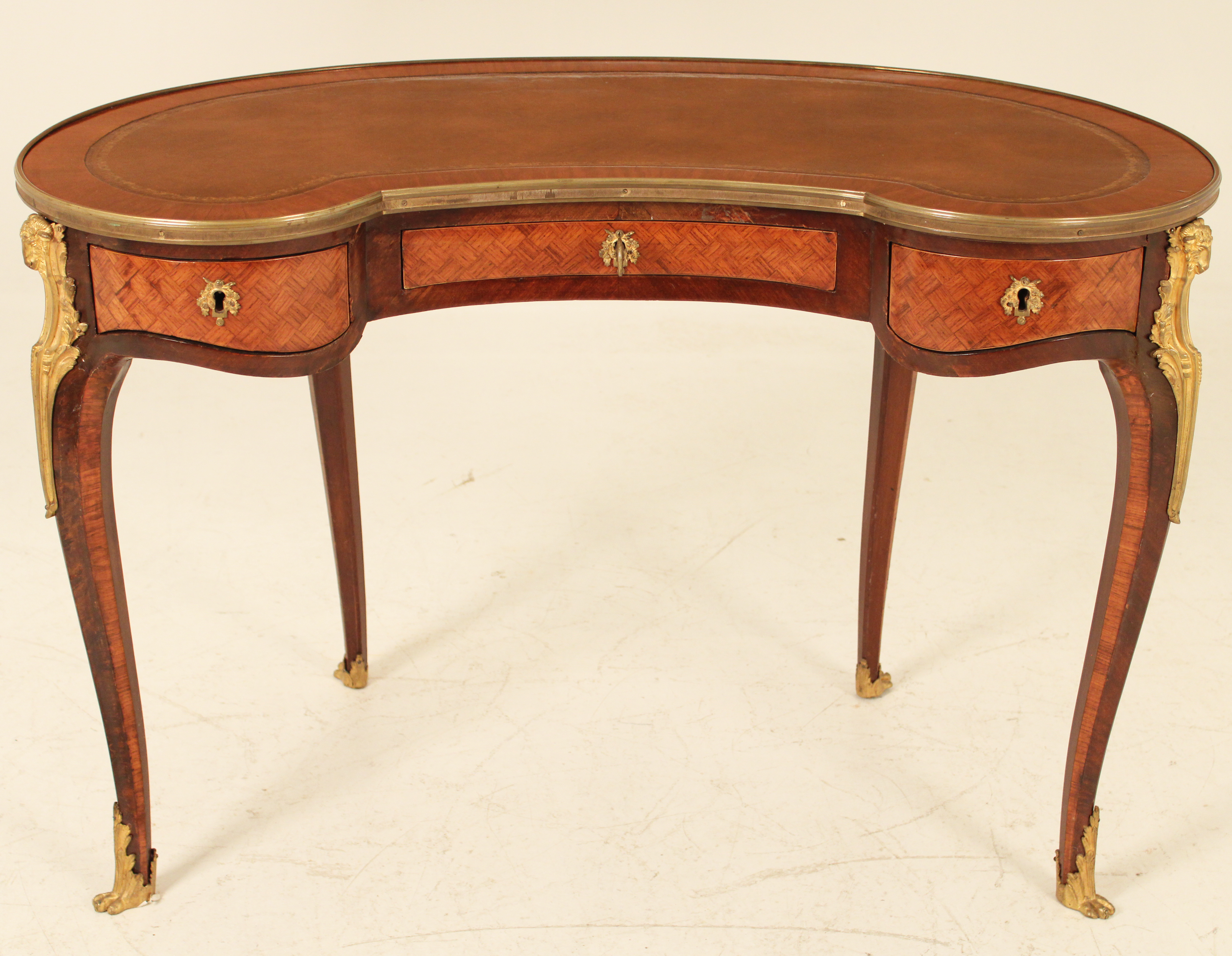 LOUIS XV STYLE KIDNEY SHAPED INLAID