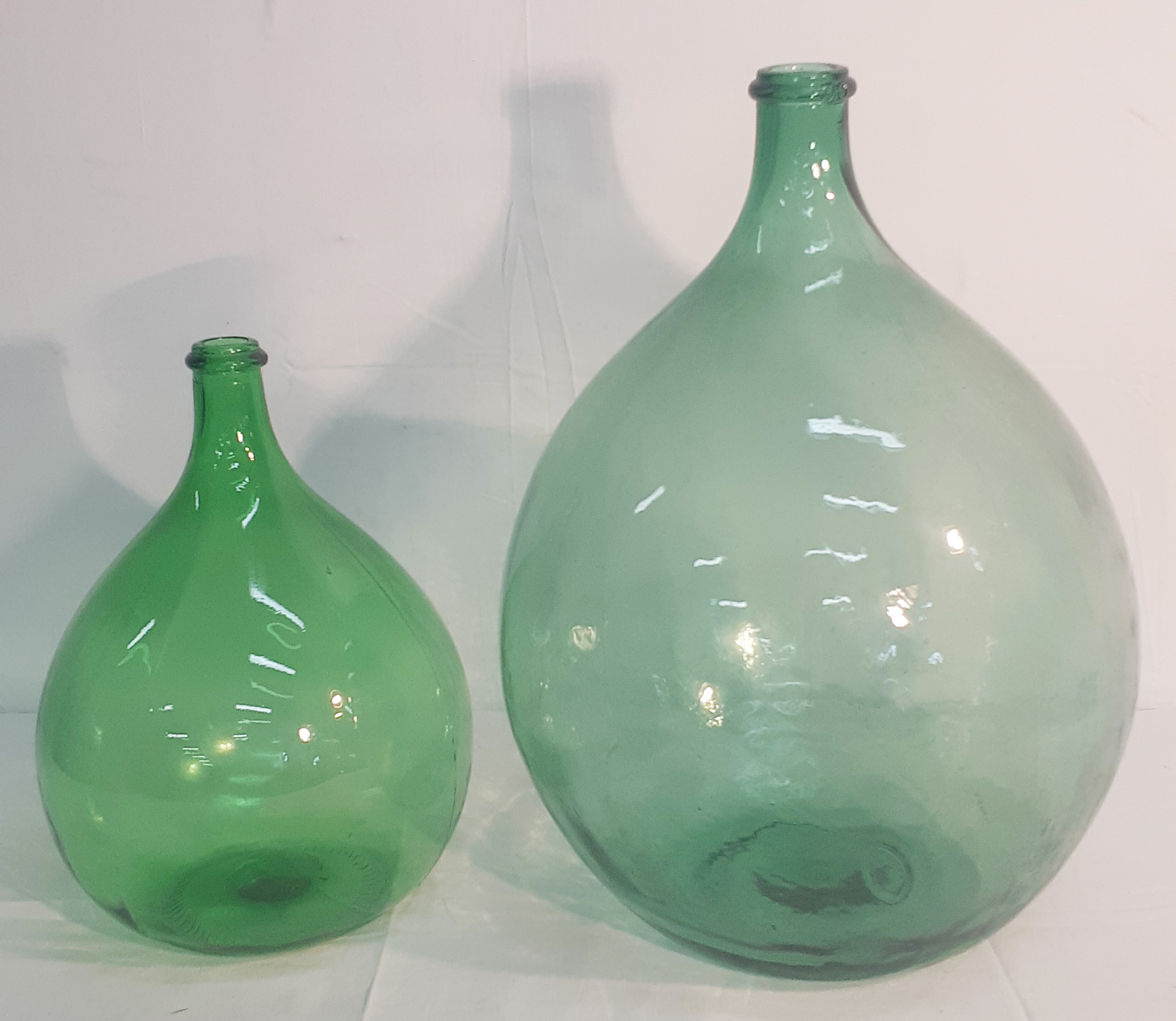 2 DAME JEANNE GLASS BOTTLE WATER 35e908