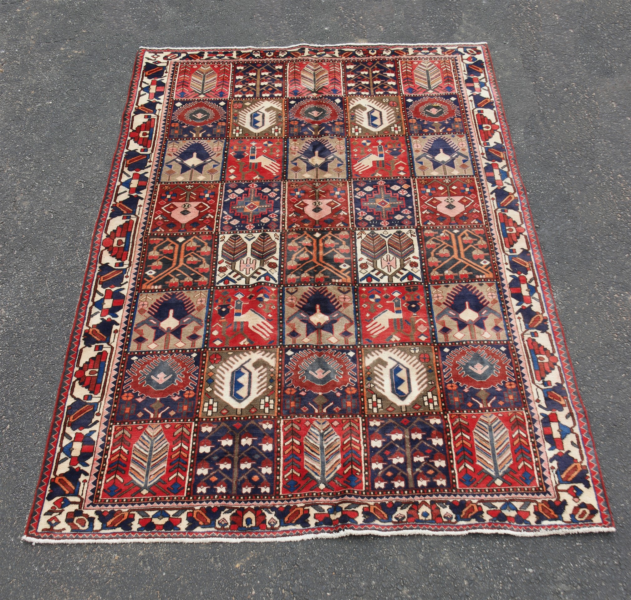 ORIENTAL RUG 6 6 X 9 8 BAKHTIARI 35e911