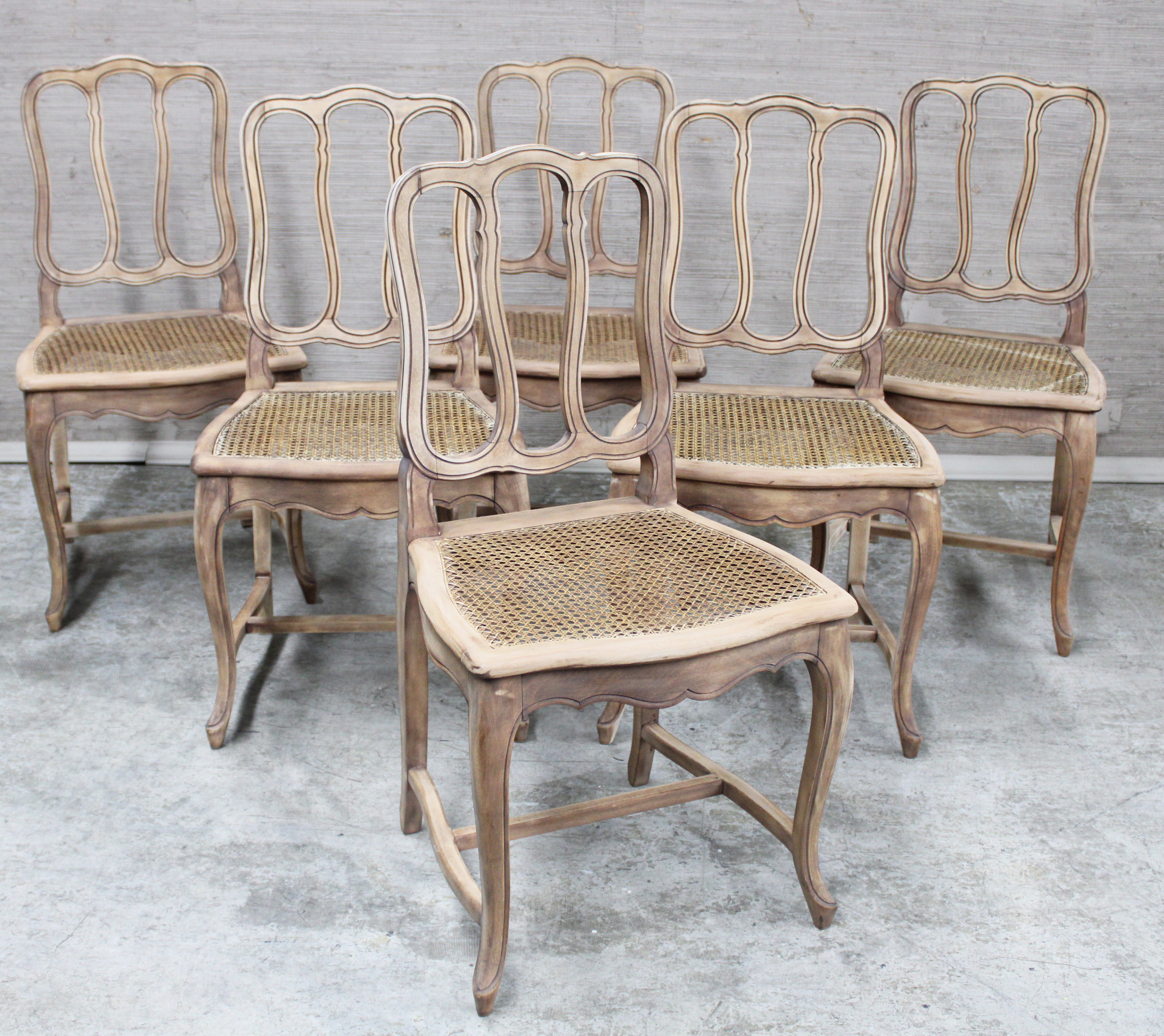 SET OF 6 LOUIS XV STYLE NATURAL 35e94d