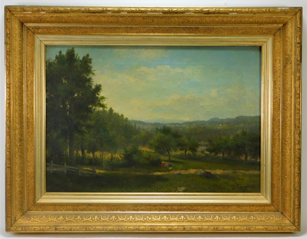 GEORGE FRANK HIGGINS COUNTRYSIDE PAINTING