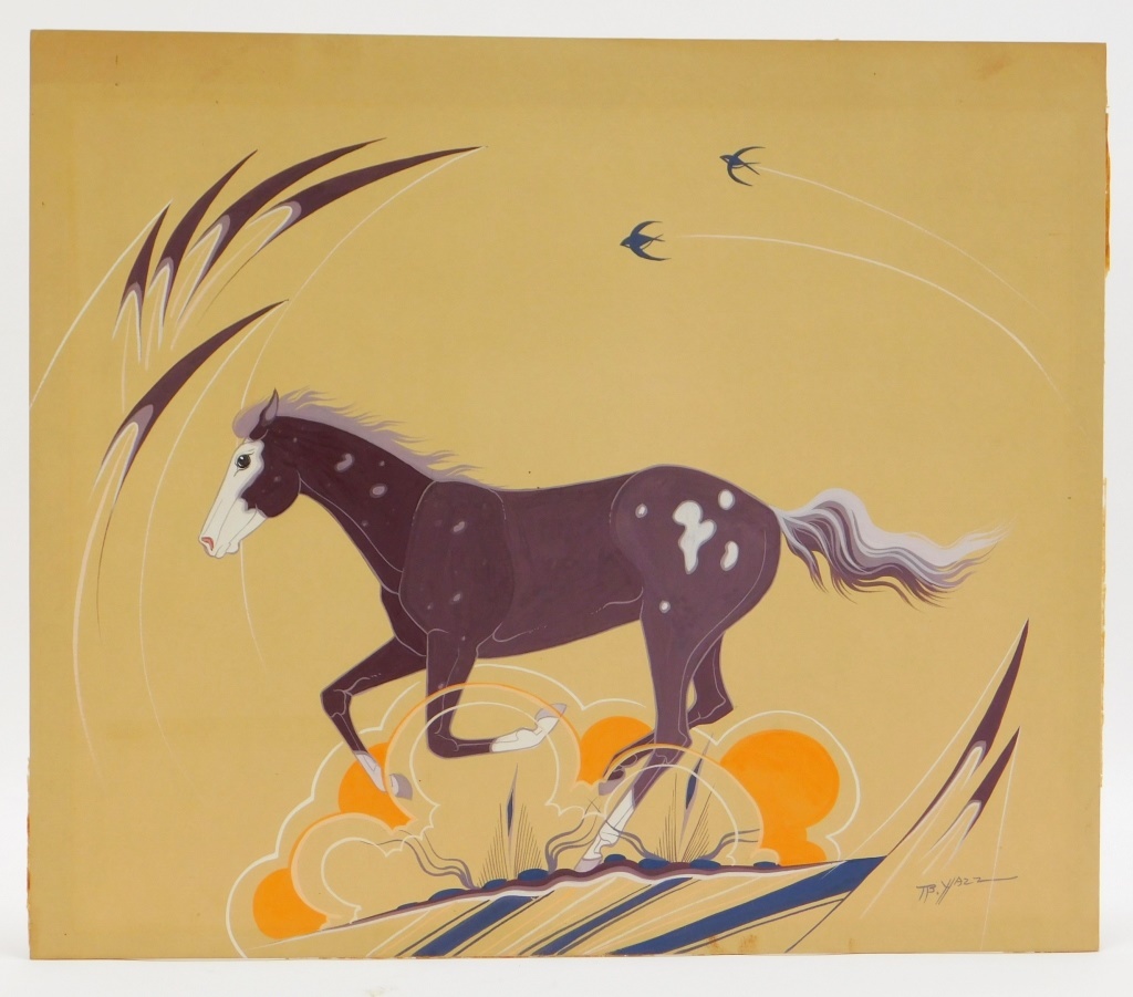 BEATIEN YAZZ RUNNING HORSE PAINTING 35e97d