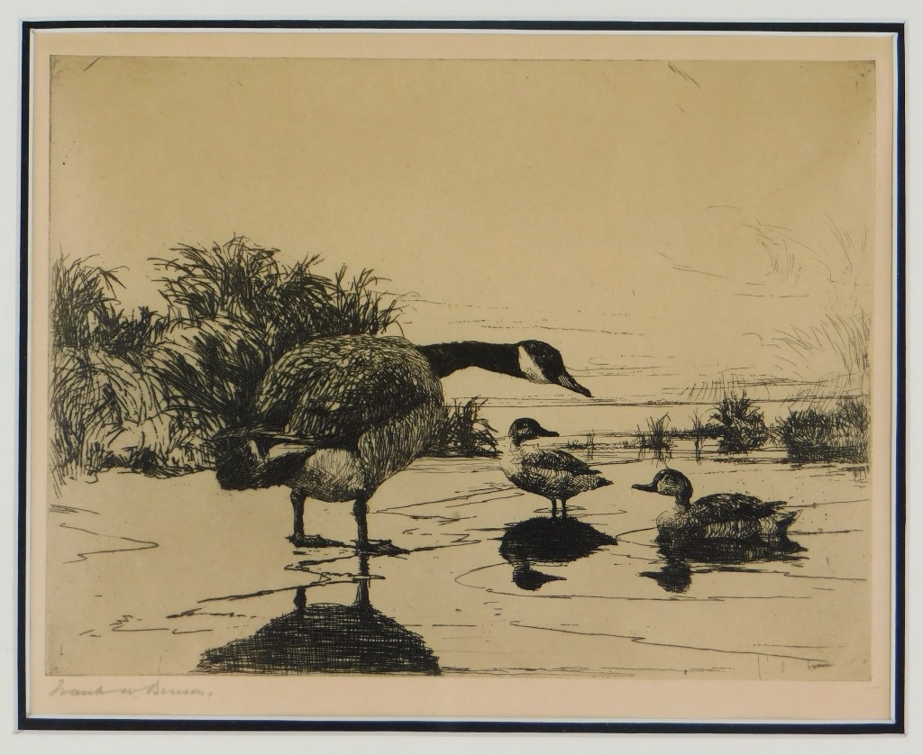 FRANK WESTON BENSON AVIAN WILDLIFE ETCHING