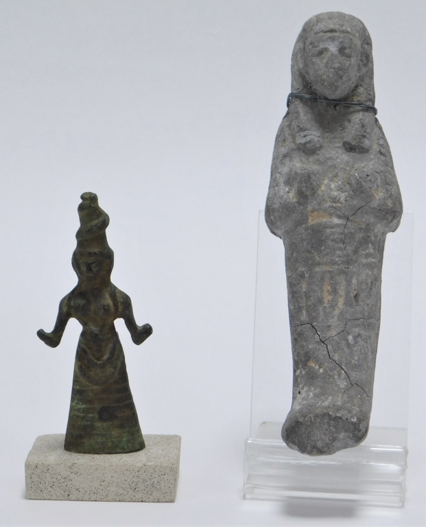 2PC EGYPTIAN ASIAN ARTIFACTS 35ea0d